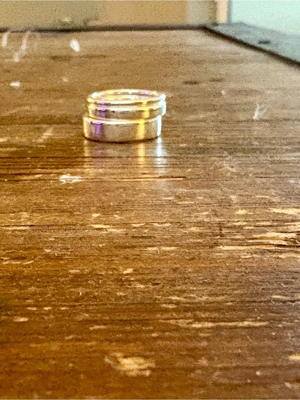 Silver Tone Stackable Rings Size 7 (free shipping)